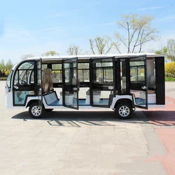 New High Quality Electric Sightseeing Car 8/11 Seats Air-Conditioned Electric Sightseeing Car Exclusive Open-Top Tourist Bus