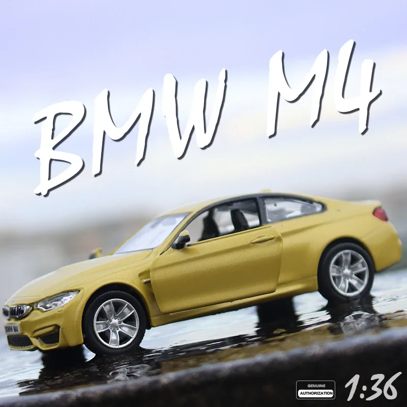 1:36 BMW M4 Muscle Car Model Home Office Interior Decor Ornament Kids Boy Xmas Gift Toy A462