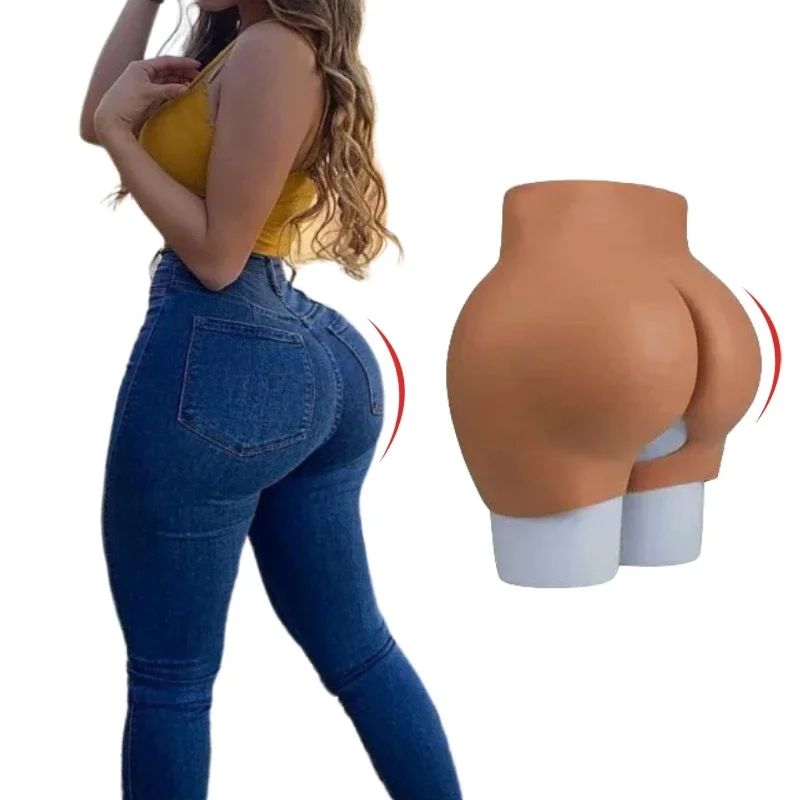 Ladies Artificial Buttocks Enhancing Panties Female Fake Bum Silicone Butt Pads Hip Shaper Silicone Butts Panty