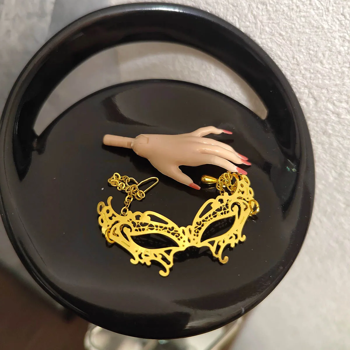 1/6 عارضة أزياء دمية مجوهرات اكسسوارات التصميم الأصلي ماكياج الكرة تأثيري قناع عين معدني ل 30 سنتيمتر دمية عشاء حزب اللباس #6