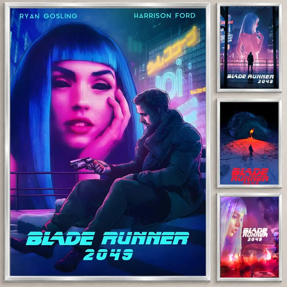 Sci-fi Movie Blade Runner 2049 Poster High Definition Stickers, Wall Decals for Bedroom Living Room, Home Art Decor