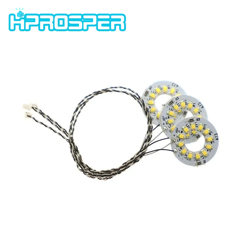 Hprosper DIY Accessories 15cm Mini 0.8mm Pin Compatible Led Circular light 12 Particles For Lego Building Block Models