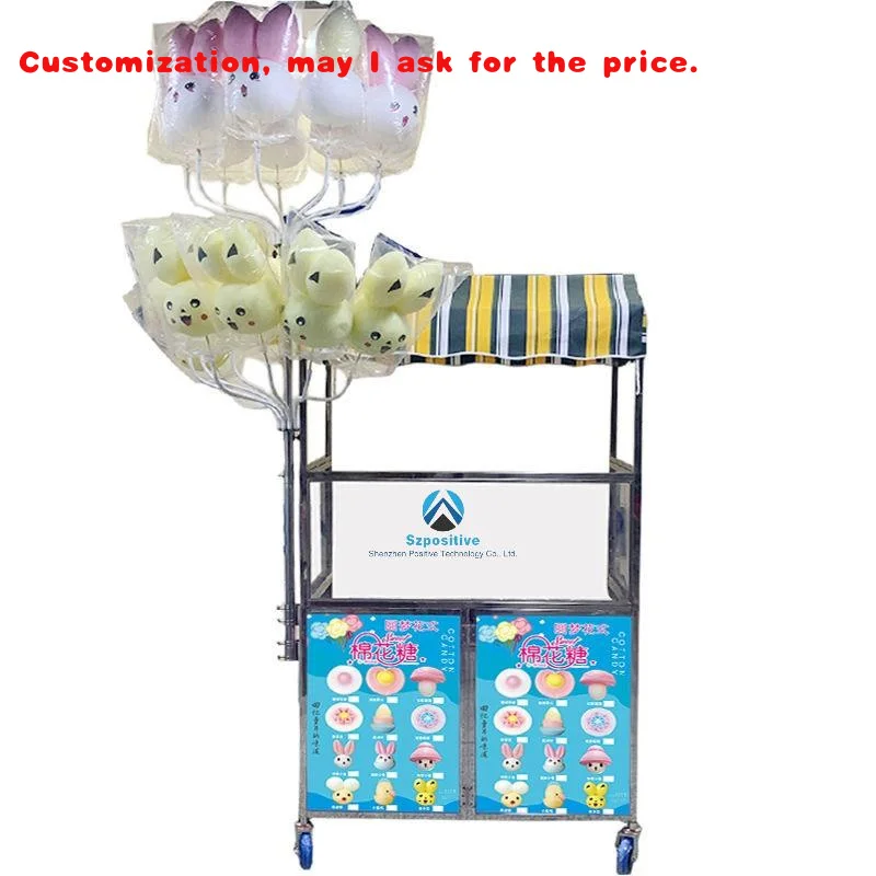 custom.Stainless Steel Catering Equipment Mobile Food Carts Vending Truck CART Street Snacks Cotton Candy Street Food Cart
