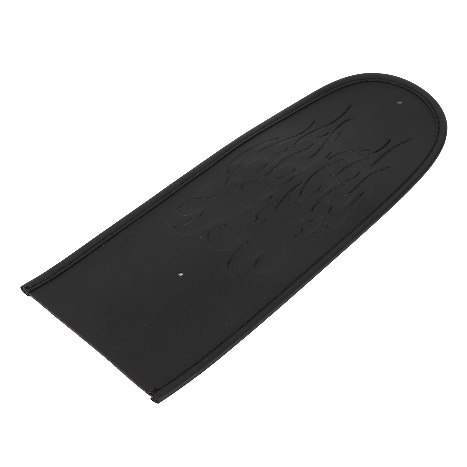 Stylish Artificial Leather Motorcycle Fender Protector Decor Mudguard Cover Pad for XL 883 1200 48 - Wear-Resistant Black Pad