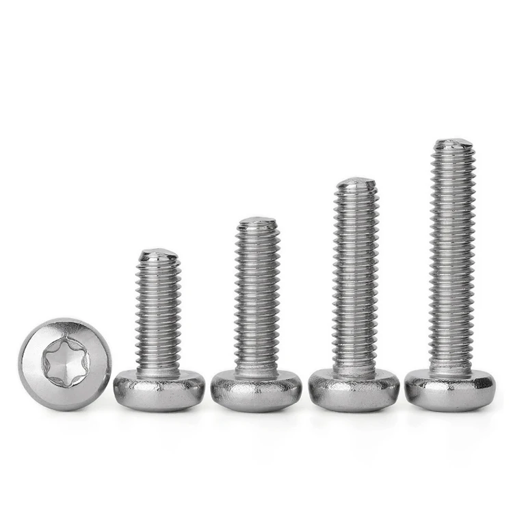 Torx Pan Head Screw M1.4 M1.6 M2 M2.5 M3 M4 M5 M6 M8 A2-70 304 Stainless Steel Six-Lobe Torx Button Head Screws Length 3mm~100mm