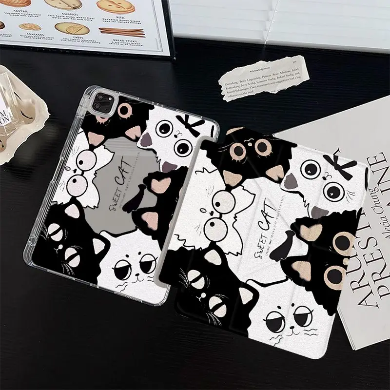 3+Y Fold Clear Acrylic Shell For Redmi Pro2 2025 12.1 Redmi Pad SE 11 inch Xiaomi Pad 5/6/7 11 inch Redmi Pad Pro 12.1