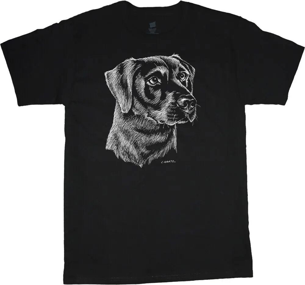 Labrador Retriever T-shirt Dog Breed Black Lab Face Tee Men's Dog Person Gift Unisex T-shirts For Man Woman Short Summer Tees