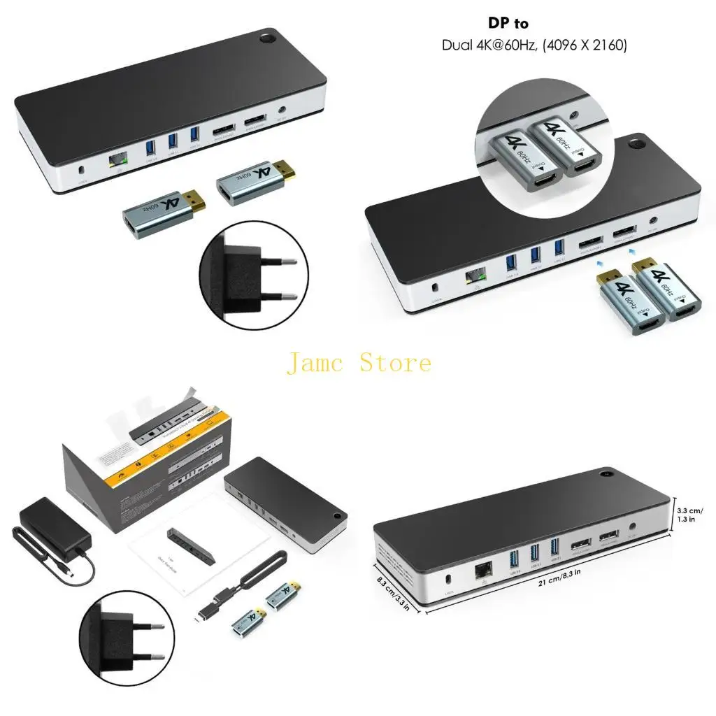LX0B 11ports USB C Hub USB C Dock Power Delivery Highly Speed Data Transfer