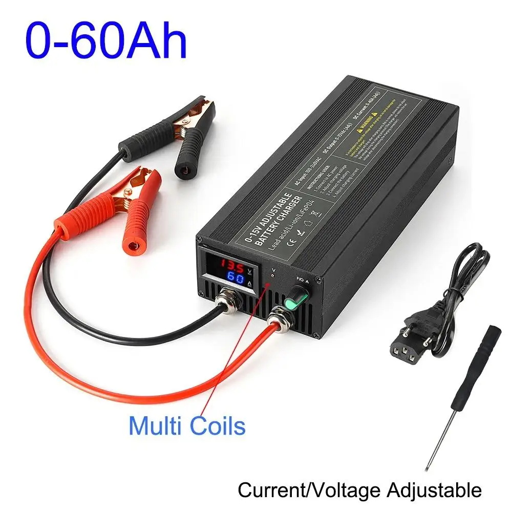 14.6V High Power Charger constant voltage/current Lifepo4 Battery Charger 36A/50A 460W Fast Charge  for Lithium Battery