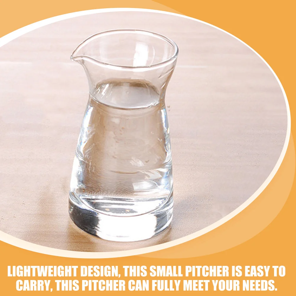 

2 шт. стеклянные банки для сливок, маленькие молочные кувшины, компактные контейнеры для заливки соуса для использования на кухне, кувшин для сливок, стеклянный кувшин