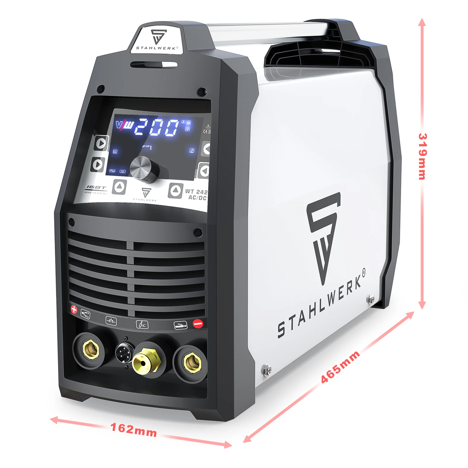 

Stahlwerk &vector AC/DC TIG Aluminum Welder High Quality 200AMP Dual Voltage 110V/220V USA Plug Core High Performance Motor