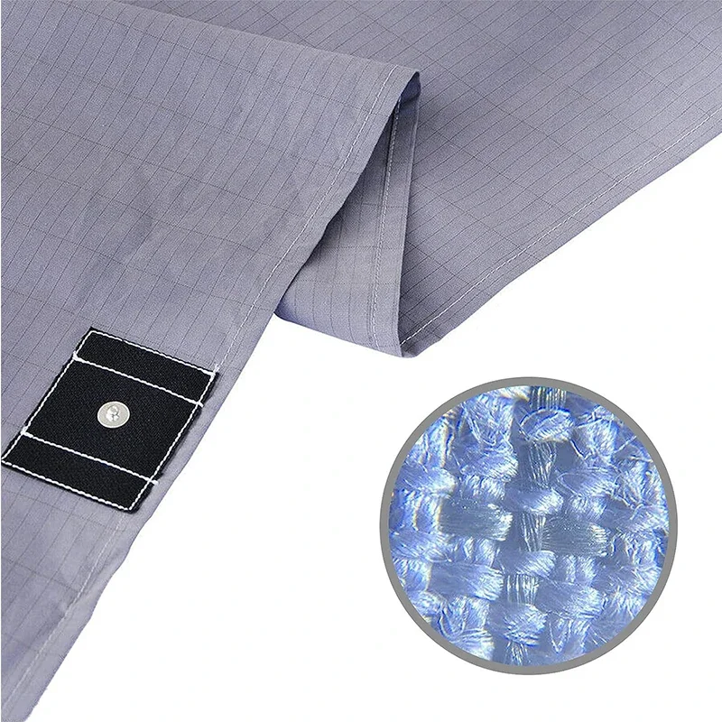 1PCS Earthing Ground Pillow Case For Health & EMF Protection Improves Sleep Conductive Silver Fiber Cotton 95% Pillowcase