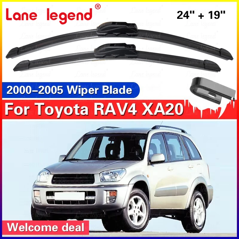 

Для Toyota RAV4 XA20 2000-2005 щетки стеклоочистителя переднего стекла дворники U-образные крючки J 2001 2002 2003 24 "+ 19" автомобильные аксессуары