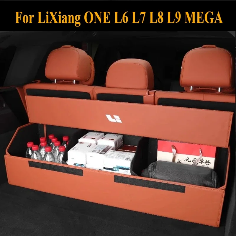 Foldable Car Trunk Organizer for LiXiang ONE L6 L7 L8 L9 MEGA - Car Accessories Interior Trunk Storage Box,Car Gadgets Organizer