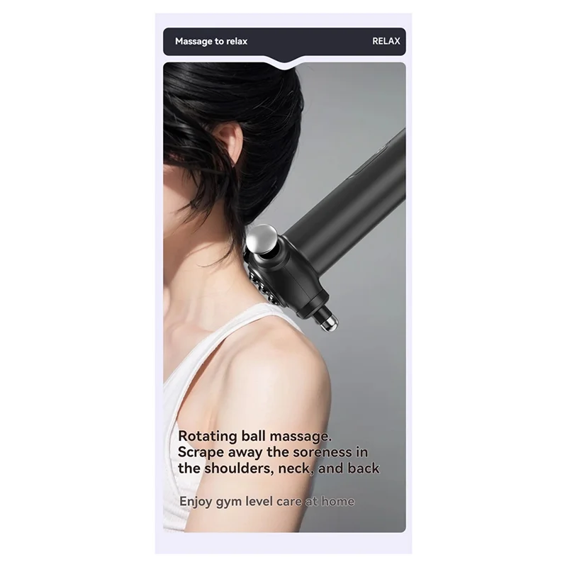 ABGP-Электрический массажер для всего тела с тремя функциональными головками для фитнеса, облегчения мышц и релаксации