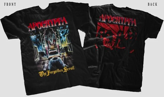 New D T G printer t-shirt -APOCRYPHA - The Forgotten Scroll