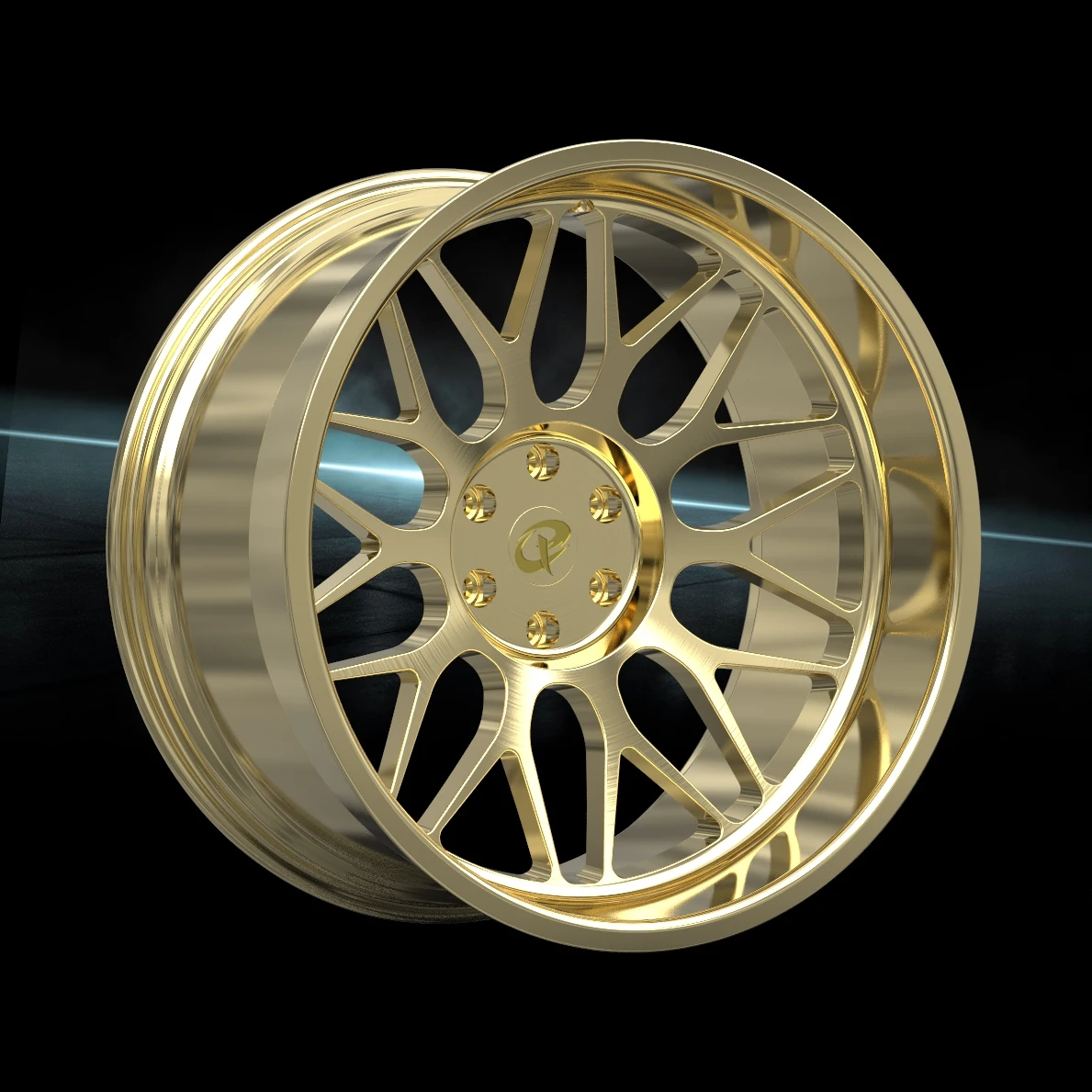 

Luxury Deep Concave 6x135 Passenger Car Rims Customized Gloss Gold And Sliver Forged Wheel For Off-road And Pickup