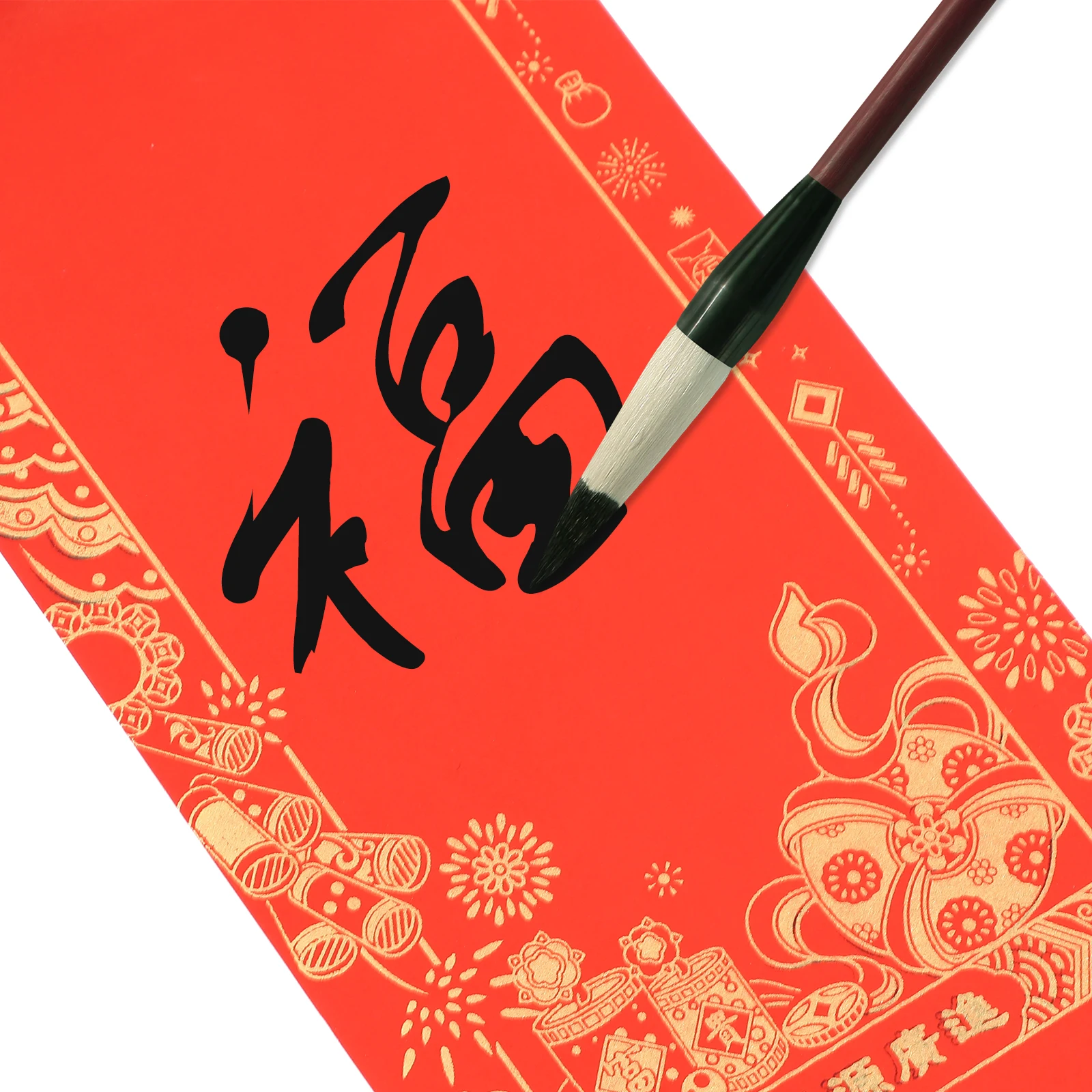 

10Sets Red Xuan Paper Blank Spring Festival Couplets DIY Calligraphy Writing Material High Quality Easy to Carry