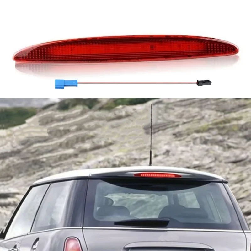 3rd Brake Light For MINI Cooper 02-06 R50 R53 Clear Lens Red Third High Mount Lamp OEM 63256935789 Fit High Mount Brake Light