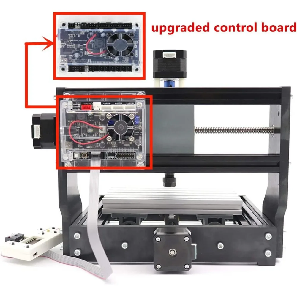 Imagem -02 - Pro Cnc Fresadora com Grbl Controlador Offline Desktop de Eixos Faça Você Mesmo Mini Cnc Router Kit Gravar Escultura Pvcpcb 1610