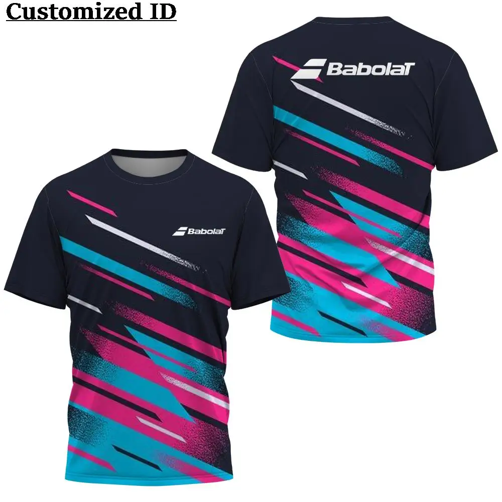 Camiseta deportiva de bádminton para hombre, camisa de secado rápido con estampado 3D, ejercicio al aire libre, transpirable, Extra grande, Verano