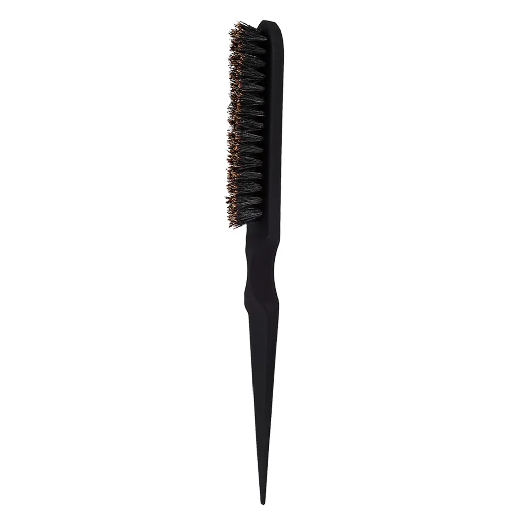 Long And Short Brush Hair Hair Teasing Brush Tail Handle Black Finish Paddle Hairbrush Multi-Purpose Comb Detangling Comb