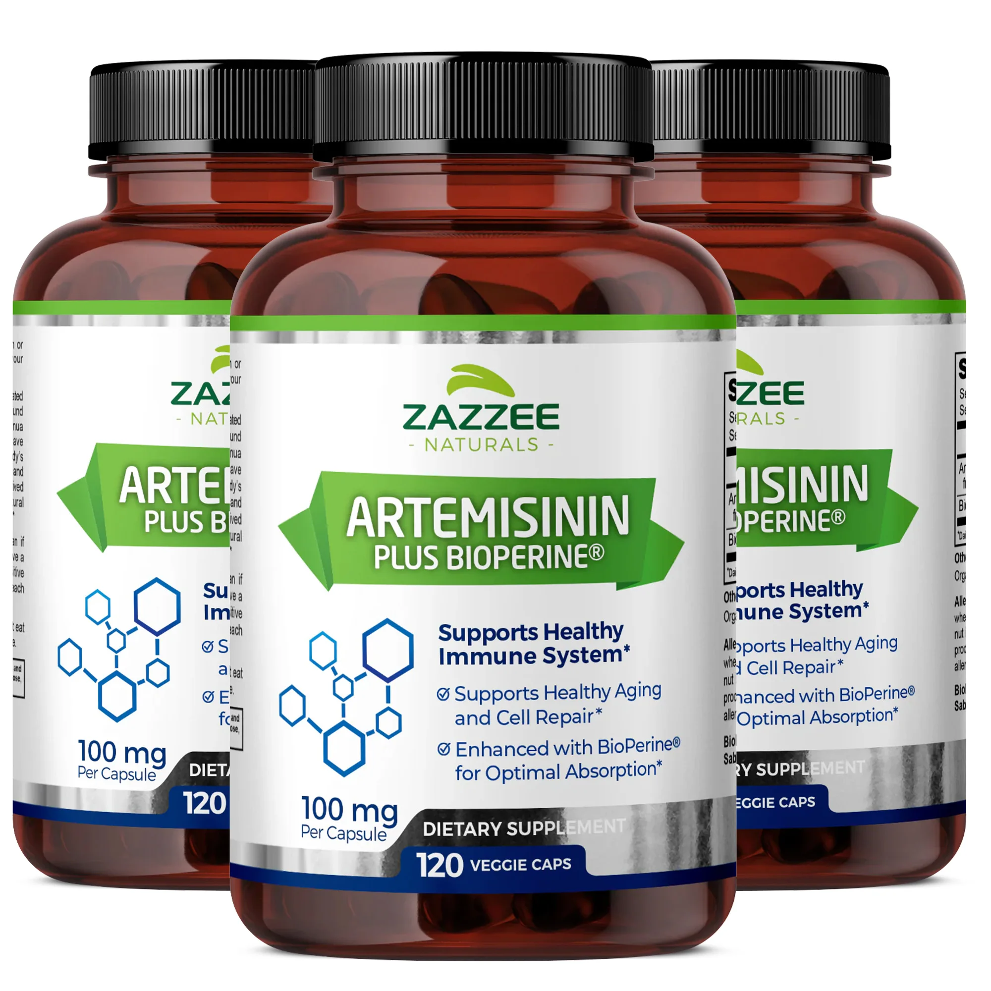 High Absorption Artemisinin 100 Mg, Maximizes Nutrient Absorption, Supports Cellular Repair and Immune Enhancement, 120 Capsules