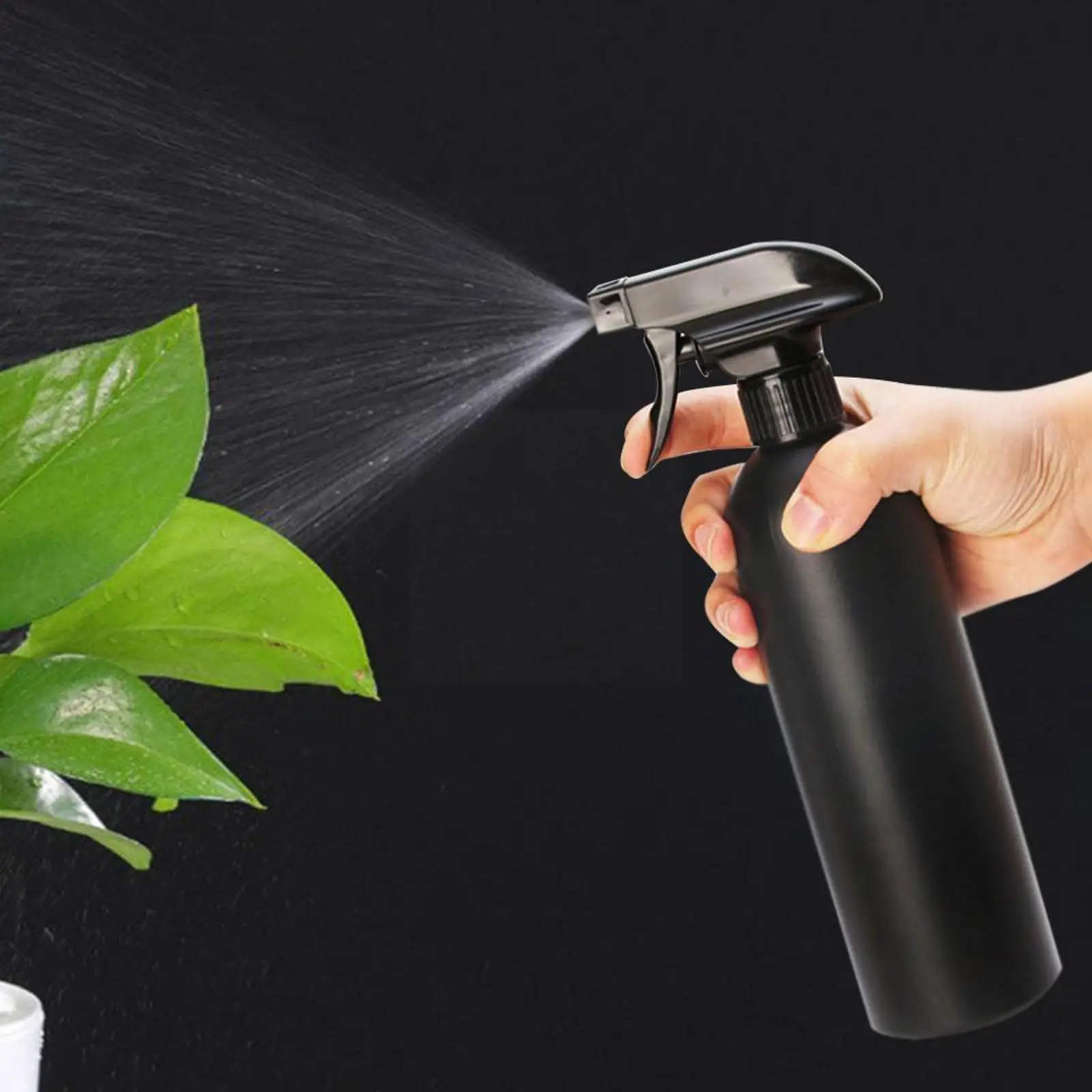 500 مللي زر اليد مسقاة زجاجة رذاذ أسود إعادة الملء أداة العناية بالبشرة الحاويات ، زجاجة ، فارغة R7k3