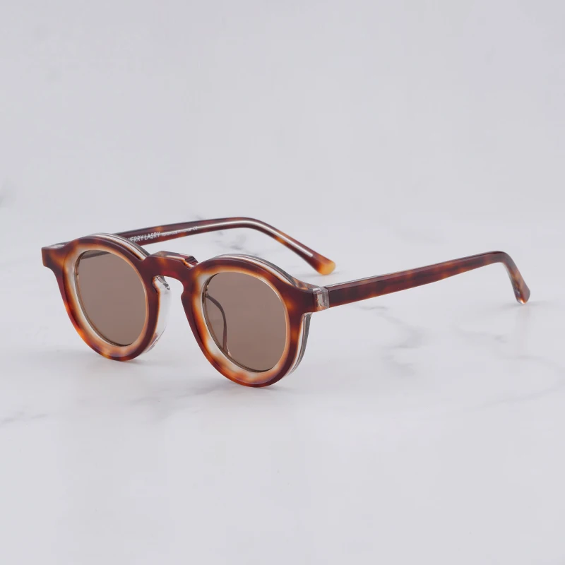 

Classic Round Sunglasses for Women 2023 Trend THIERRY LASRY PROPAGANDY High Street Tortoise Acetate Solar Glasses for Men