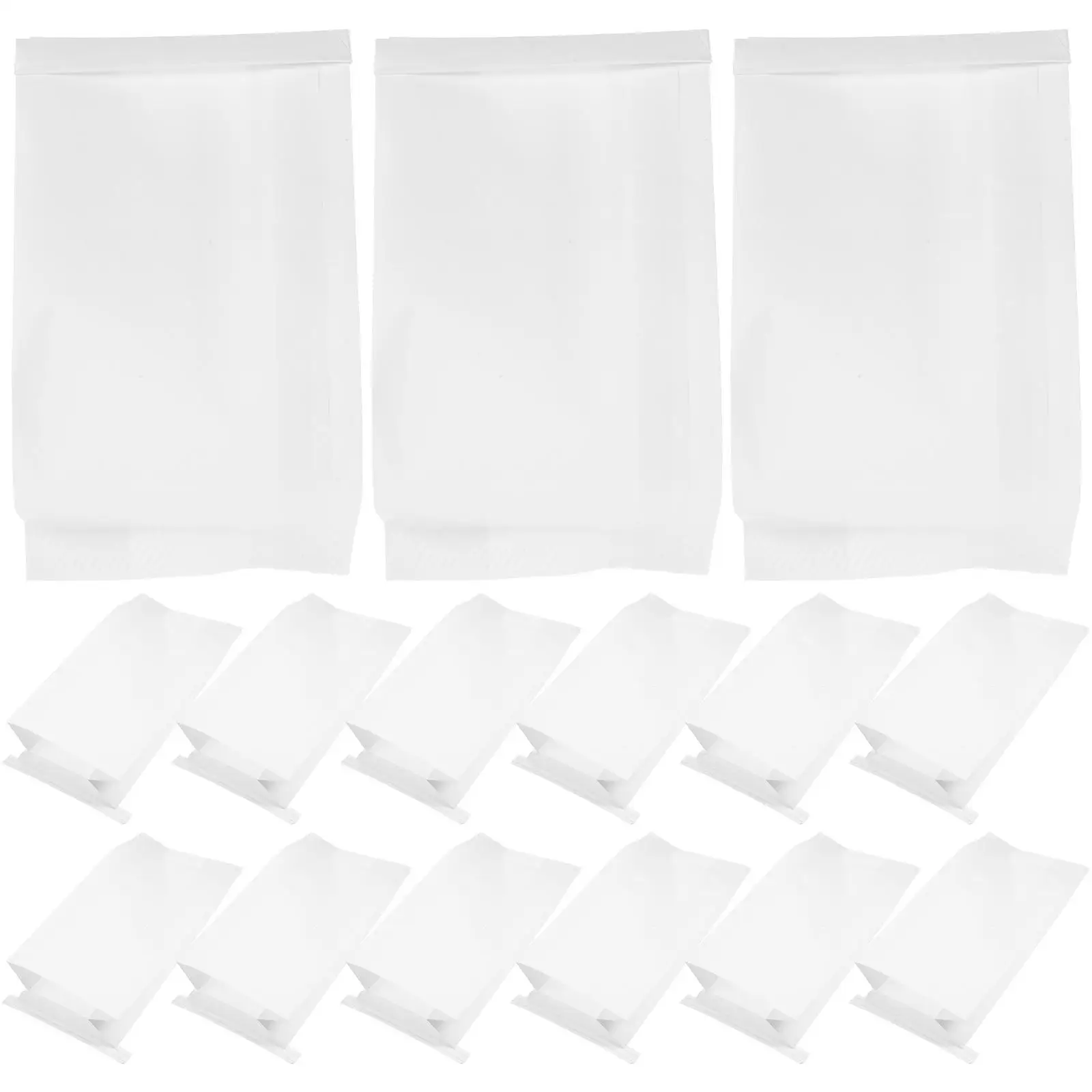 

25pcs White Paper Grease Proof Bags Cookies Bread Sealed Food Packaging S wich Treat Wax Grease Bags Coated Storage