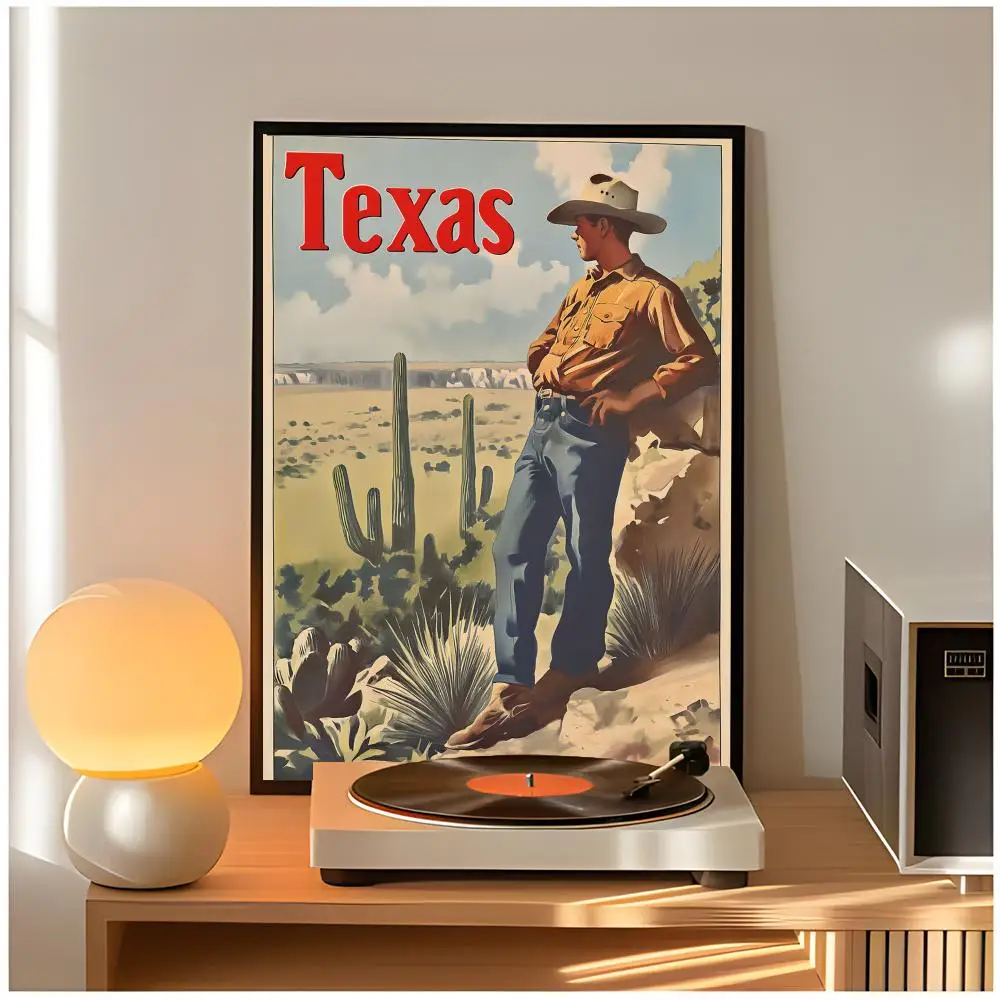 Cool Poster Anime Desert Cowboy Cool Poster Premium Wall Decor Modern Home Poster Unframed