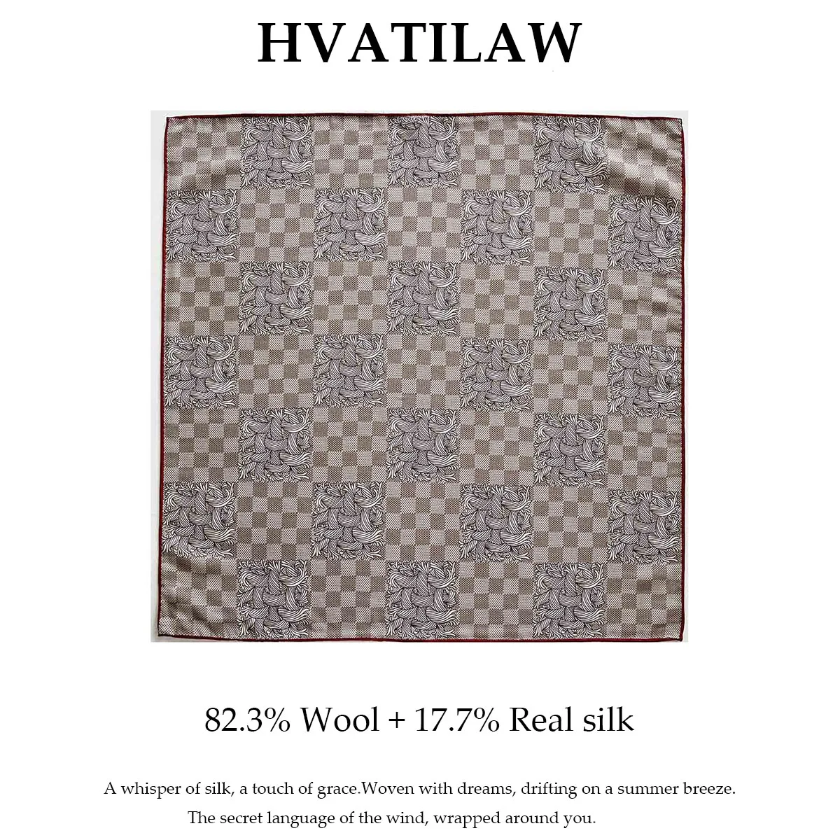 

100% натуральный шелково-шерстяной шарф-платок, модный ретро-аксессуар, роскошный платок-хиджаб, женская повязка на голову, квадратные шарфы, декоративный платок для шеи