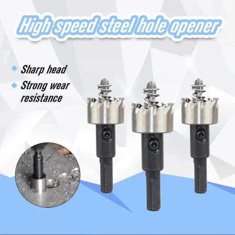 High Performance Metal Hole Drill Set 5 Pieces HSS Drill Bit Set 16-30mm Holesaw Hole Saw Cutter Drilling Kit Hand Tool