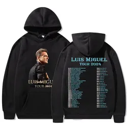 90s Retro Luis Miguel Tour 2024 Graphic Hoodies Men's Hip Hop Gothic Fashion Sweatshirts Retro Oversized Casual Pullovers Hooded