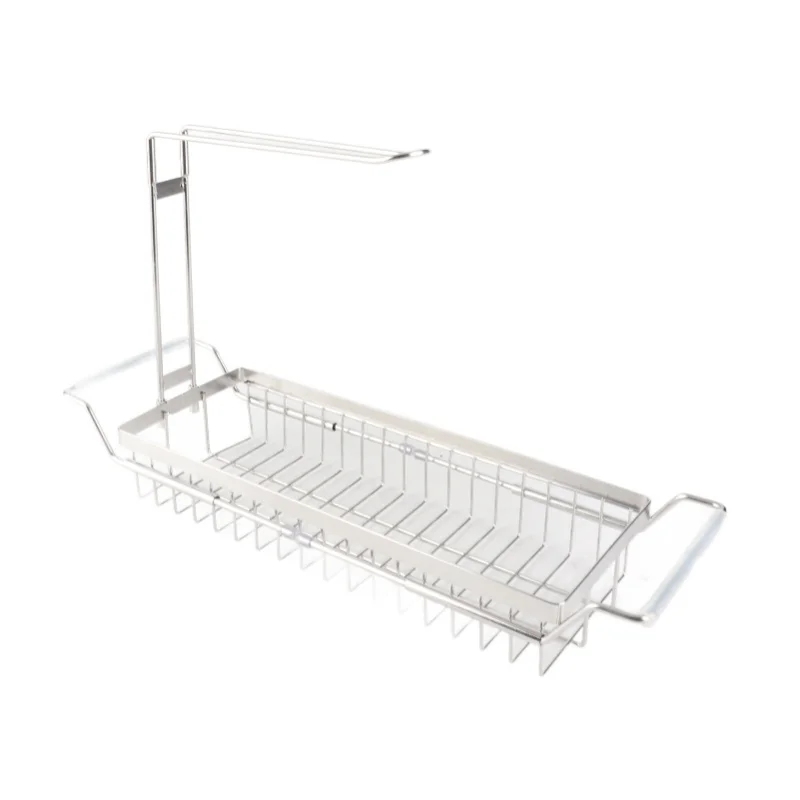 

Kitchen Sink Rack Retractable Multipurpose Storage Rack For Kitchen