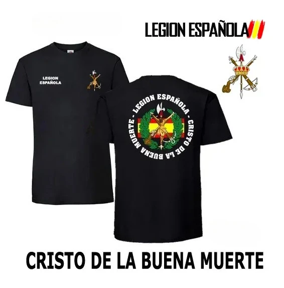 

Camiseta ES Cristo de la Buena Muerte Legión Española T-Shirt Short Sleeve Casual 100% Cotton Shirt