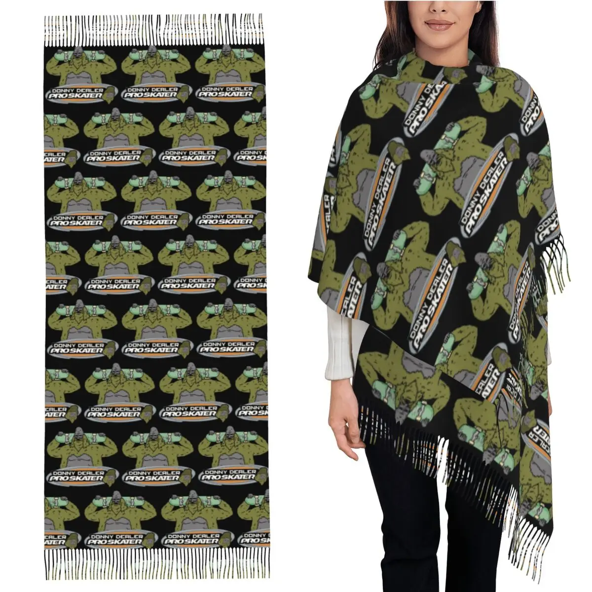 

Donny Dealer The Big Lez Show Scarf Tassel Scarves for Women Soft Warm Shawls and Wraps Long Fall Winter Shawl Wrap