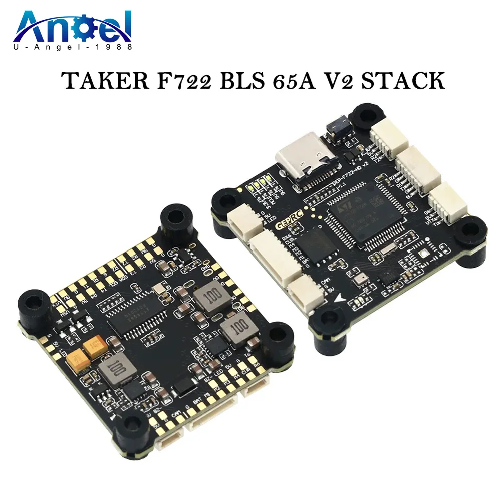 

GEPRC TAKER F722 BLS 65A V2 STACK Контроллер полета с 65A 4IN1 ESC Analyze Record Flight Data Plug and Play Racing FPV Drone