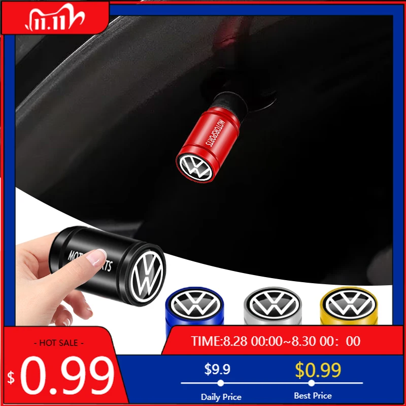 

VW GTI GOLF 2026 Горячие для VW VOLKSWAGEN 4 шт. Автомобильные колпачки клапанов, шины, колеса, пылезащитные чехлы, Стайлинг автомобиля для Volkswagen VW Touran Beetle G