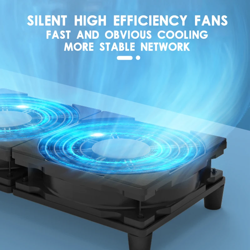 5V USB Fan Cooler Silent Efficient Rapidly Cooling Support For Network Router Modem TV Top Box Mobile Phone Wireless Charger