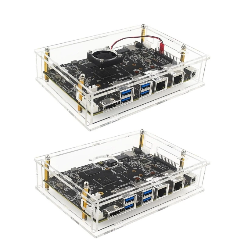 20CB Präzise geschnittenes Acryl-Gehäuse mit aktivem Lüfter für Banana für BPI F3-Entwicklungszwecke