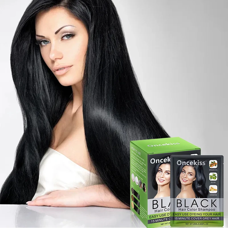 Hair Color Shampoo,Hair Dyeing Shampoo Lasting Coloring Deeply Nourishing Reduce Breakage 15 Minute Cover Grey Hair Shampoo