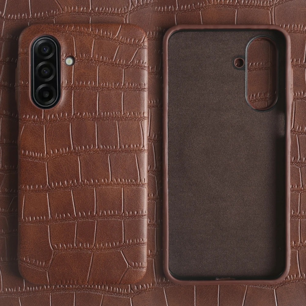 

Luxury Crocodile Leather Phone Case For Samsung Galaxy A17 A07 A26 A36 A56 A16 A12 A13 A14 A15 A53 A33 A55 A54 A52 Slim Cover