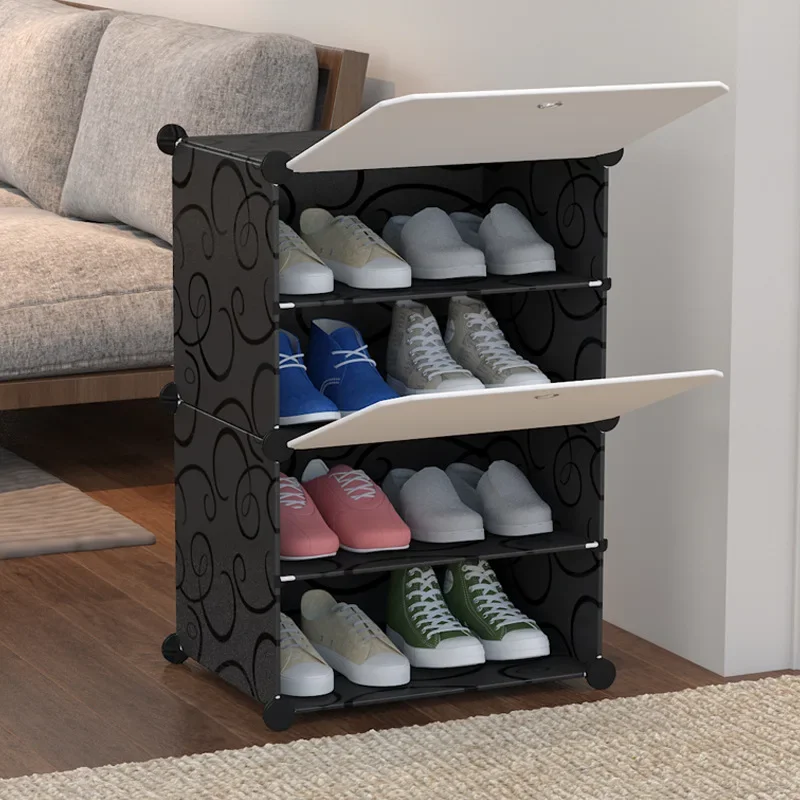 Modular Shoe Rack Large Capacity Shoes Organizer Boots Closet Space-saving Sundries Storage Box Shoe Cabinet Furniture