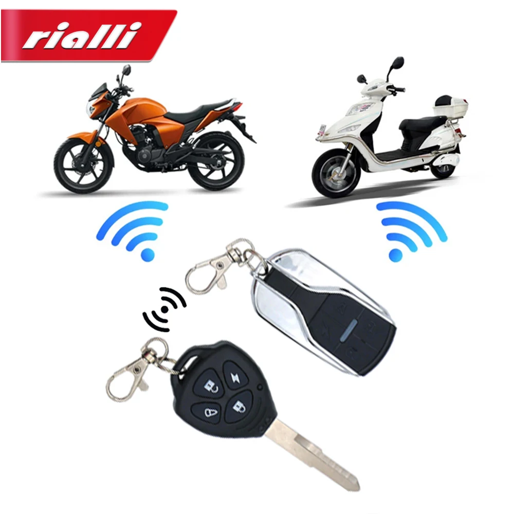 Motorcycle Anti-Theft Alarm System Wireless Remote Engine Starter Stop With Remote Controller Key Module Horn For 12V Motorcycle