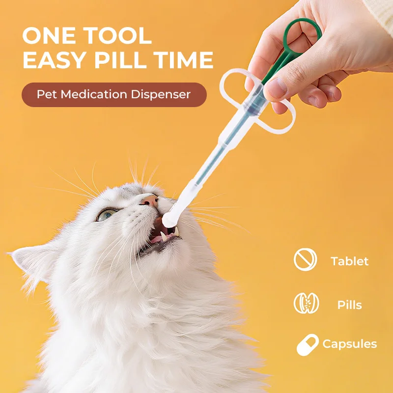 

1PCS Pet Medicine Syringe Feeding Stick for Cats and Dogs Eating Pills Pet Medical Feeding Dispenser Tool