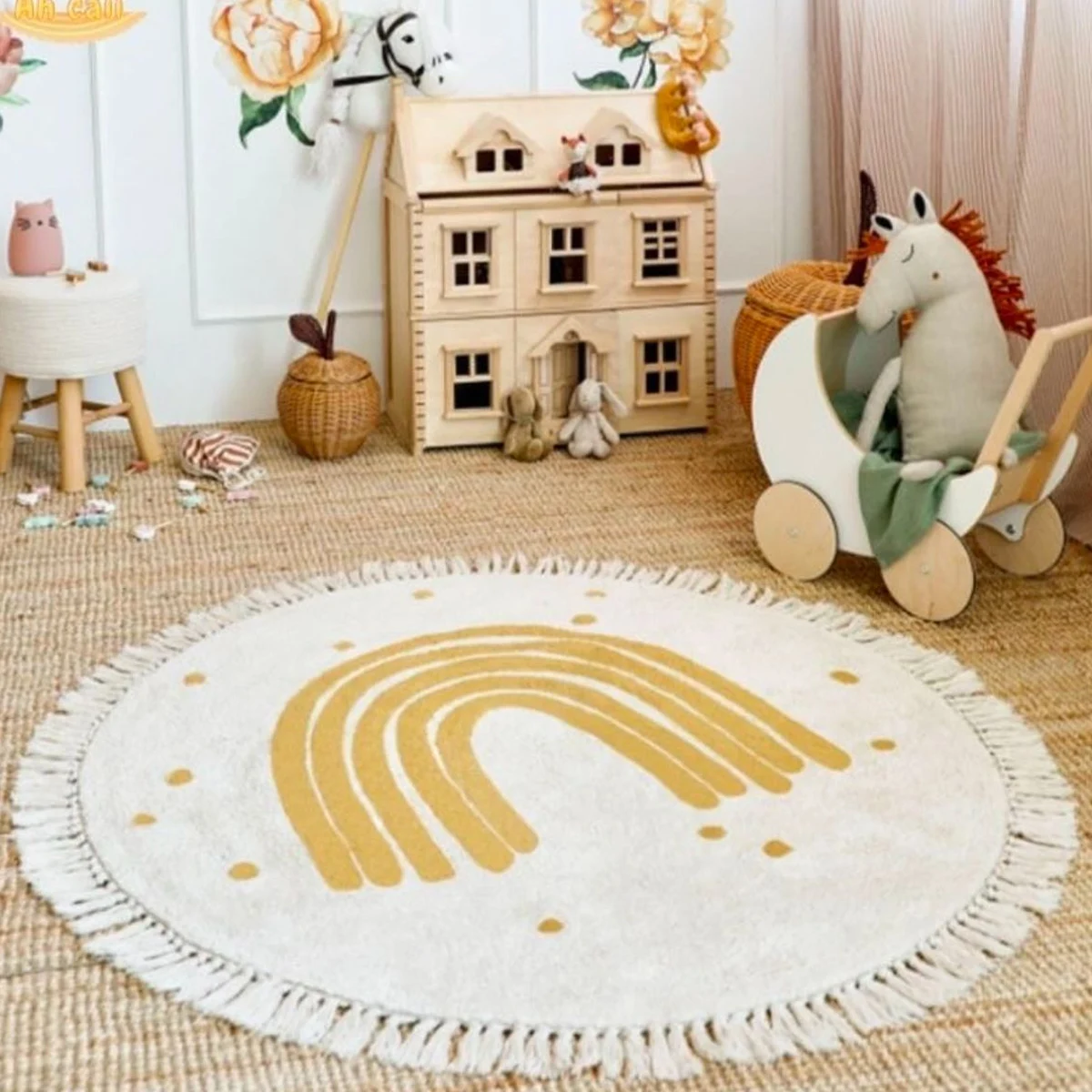 Baby Play Mat Nursery Carpet B - Baby Nursery Vintage Decor ulasan dan harga