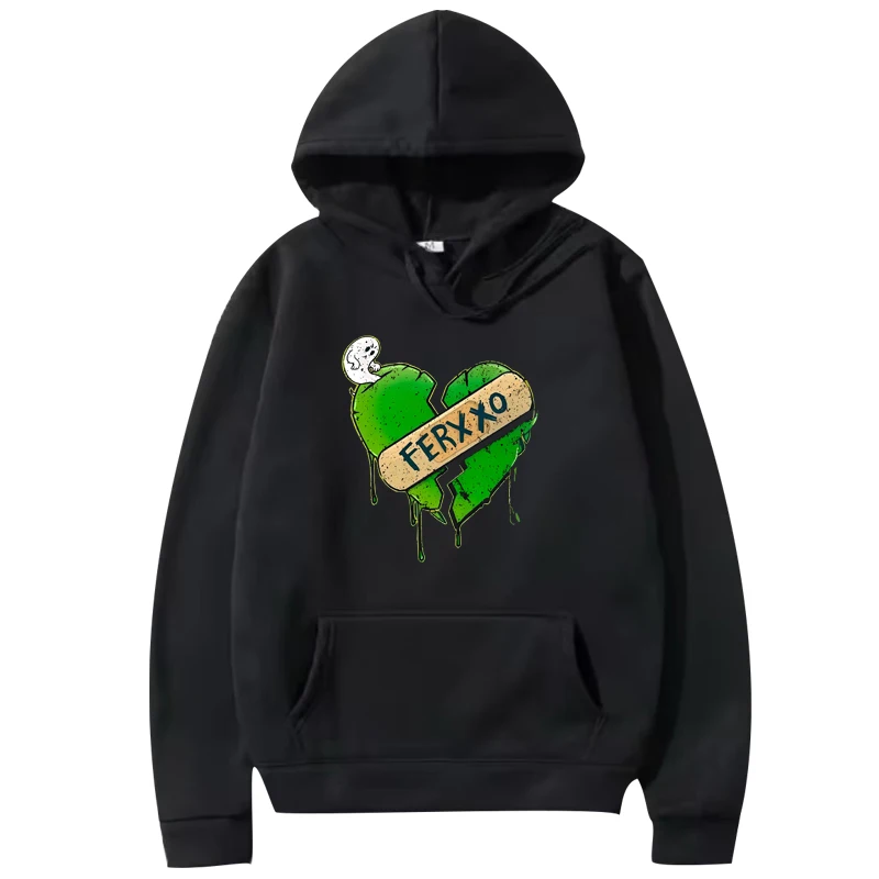 

Broken heart EL FERXXO Animated hoodie 2025 men women vintage Long sleeve Sweatshirt with print Graphics oversized hoodie unisex
