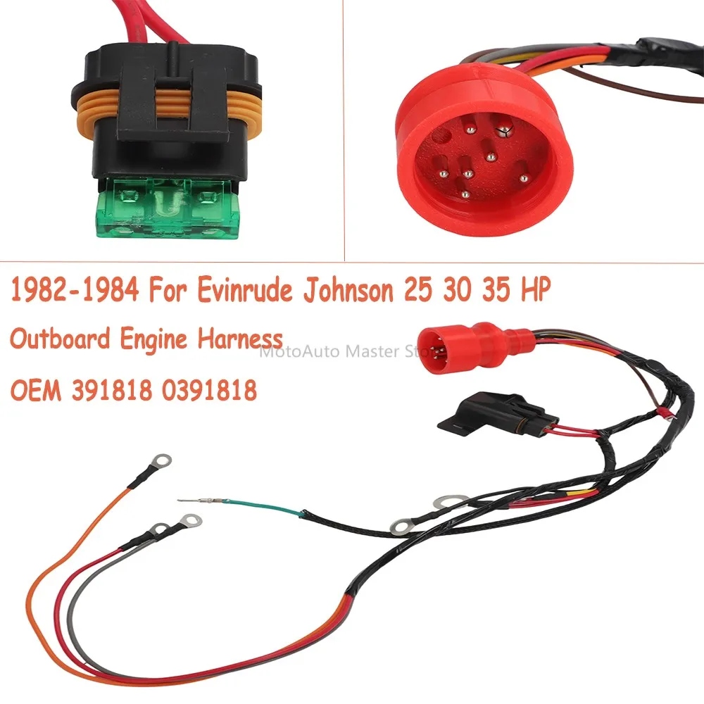 brand-new-1982-1984-per-evinrude-johnson-25-30-35-hp-cablaggio-motore-fuoribordo-oem-391818-0391818-sostituisci-le-parti