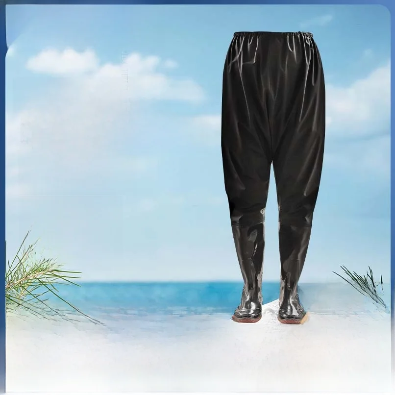 

High Waist Black Waterproof Overalls Farming Rice Paddy Slip-Resistant Wear-Resistant Women's Rain Boots Casual Style EVA